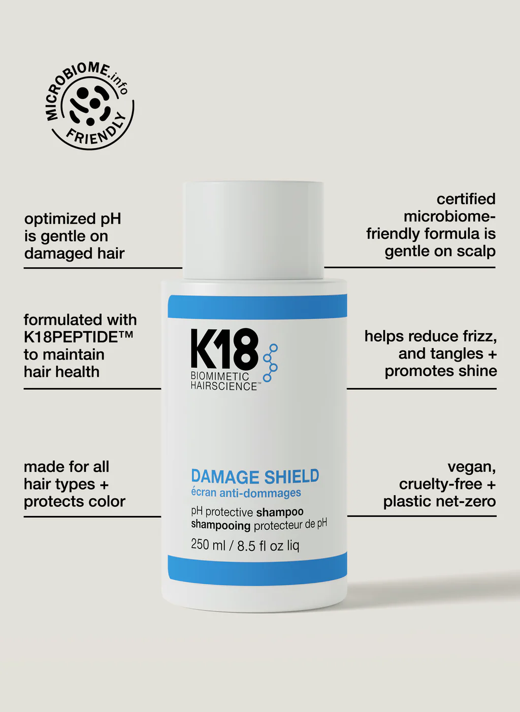 K18 pH Shampoo 250 ml 8.5oz
