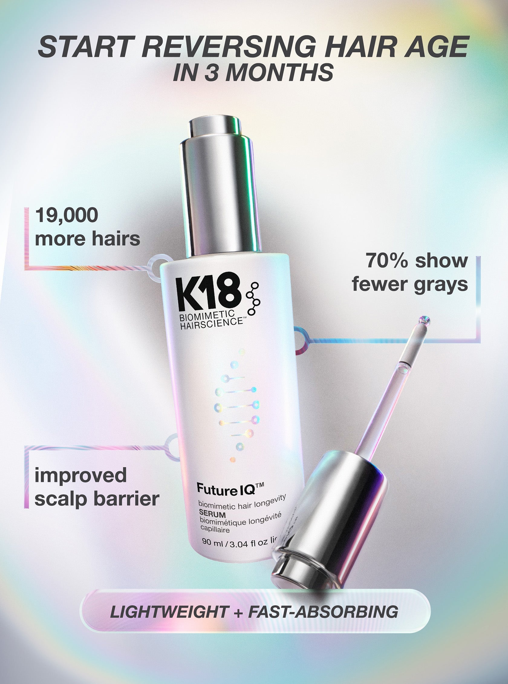 K18 FutureIQ biomimetic hair longevity serum